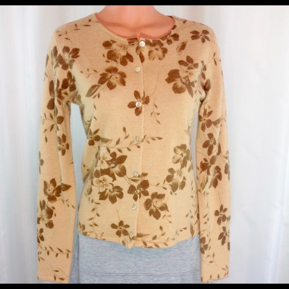 Carole Little Angora Cardigan Sweater size Small